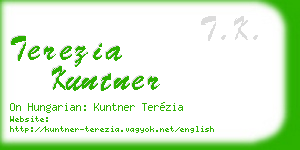 terezia kuntner business card
